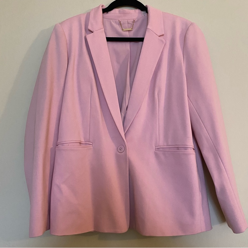 T Tahari Pink Stretchy Blazer 14